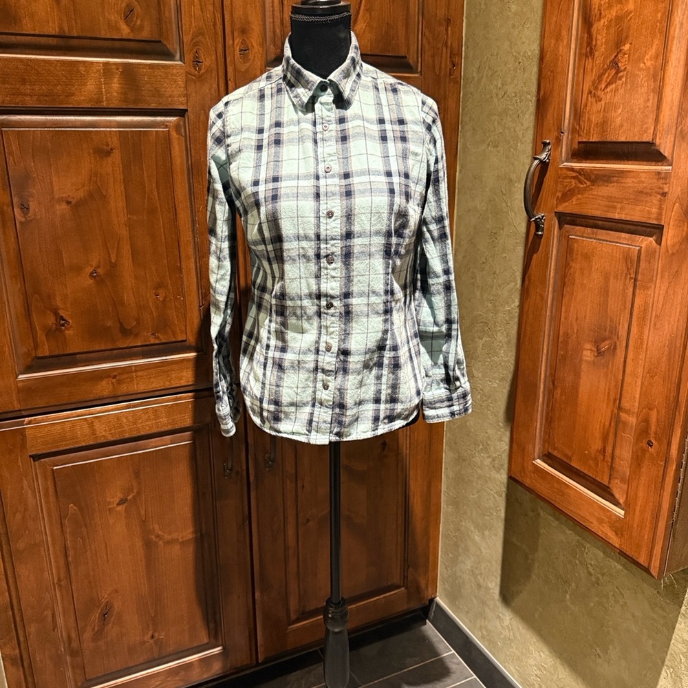 Plaid Button Down Shirt for Women